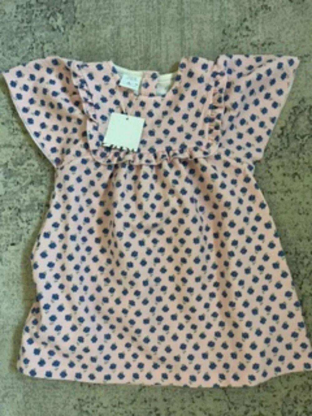 🧡3/$15 NWT Zara Pink Blue Floral Dress Girls 3